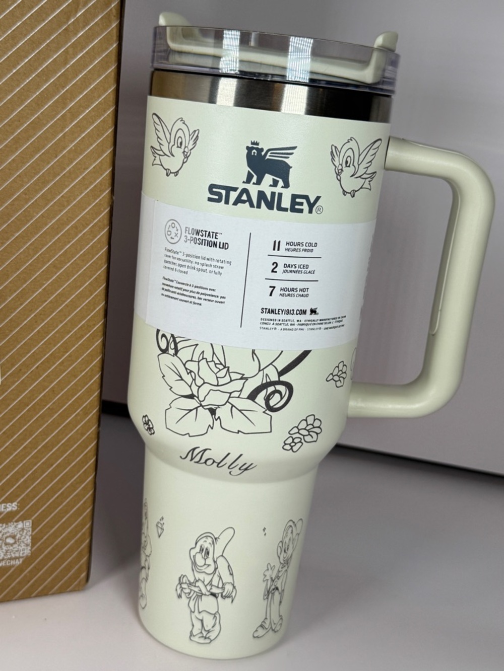 NEW MOLLY name engraved Stanley 40oz Quencher Engraved Disney Snow White - Picture 4 of 14